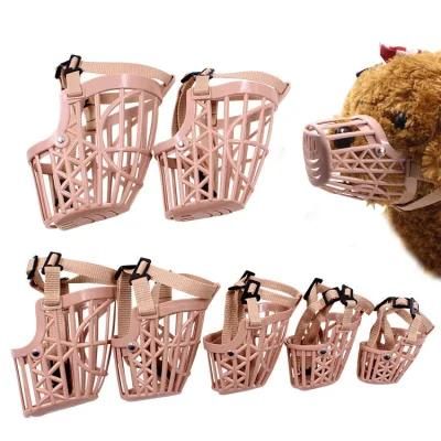 New Style Breathable Anti-Bark Anti-Bite Plastic Soft Basket Durable Walking Eco-Friendly Dog Safe Muzzle for Pit Bull