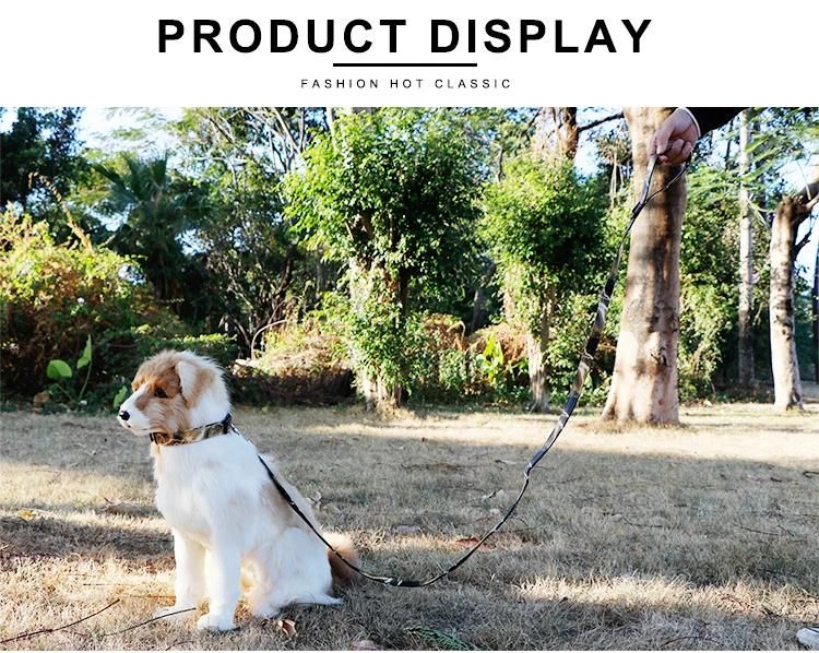 Custom Logo PU Leather Design Easy Cleaning Soft&Comfortable Material Pet Dog Leash