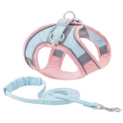 Kitten Vest Harness Easy Control Night Safe Pet Harness with Reflective Strap