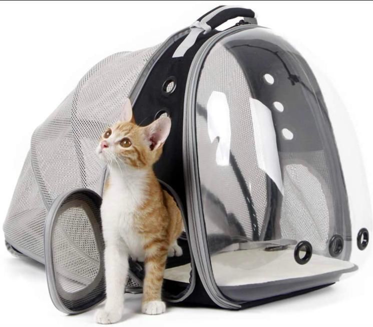 Airline Approved Portable Cages Sling Capsule Shoulder Small Dog Travel Backpack Foldable Extendable Carrier Cages Cat Backpack
