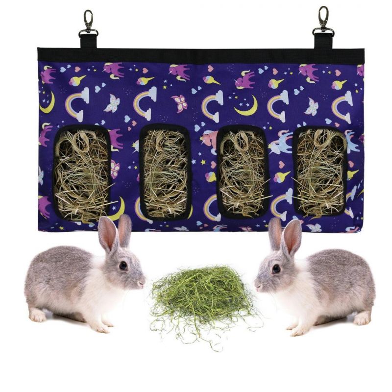 Hanging Feeding Hay for Small Animals Rabbit Guinea Pig Hay Feeder Storage Bag