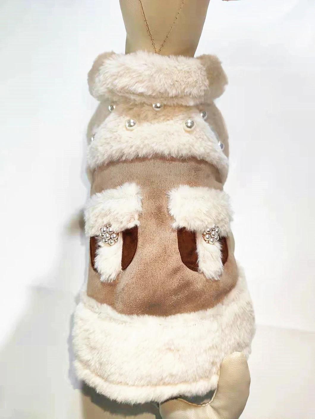 Luxury Winter Worm Pet Products Fashion Designer Winter Worm Dog Clothes Pet Accessories