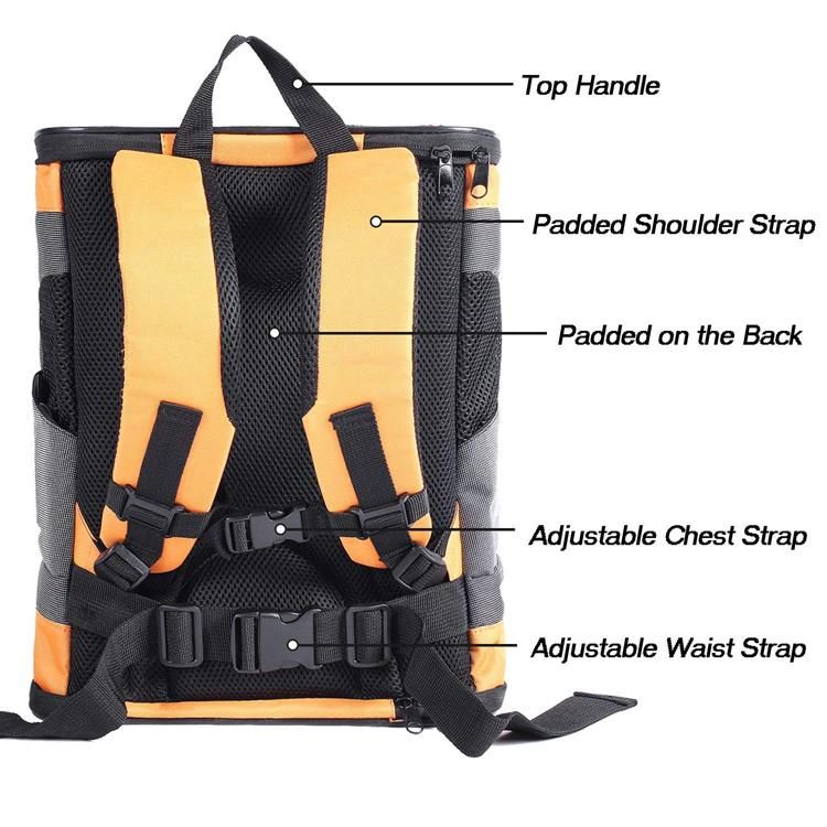 Factory High Quality Backpack Pet Bag with Side Mesh Bag Pet Backpack with Mesh Window
