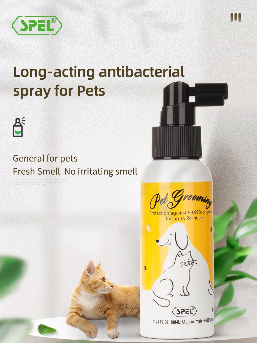 ODM Portable Antibacterial Without Alcohol Pet Odor Removing spray Animals Antibacterial Cleaning Product Deodorant Sanitizer