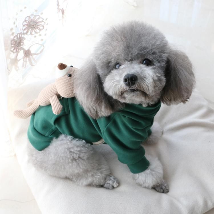 Wholesale Cotton Custom Dog Clothes Colorful Blank Dog Hoodie Sweater