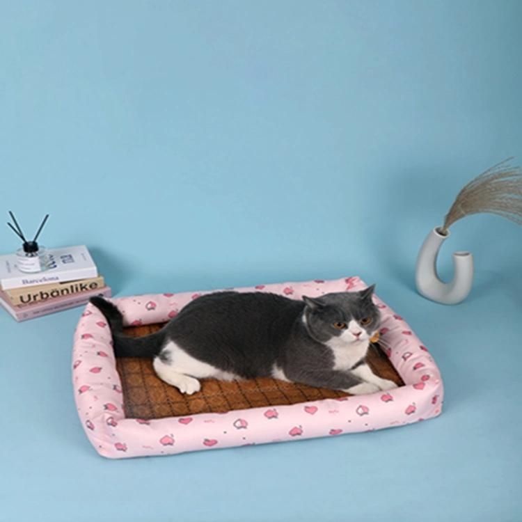 Hot Sell Factory Wholesale Square Cool Pet Bed for Summer Use Breathable Dog Pet Bed