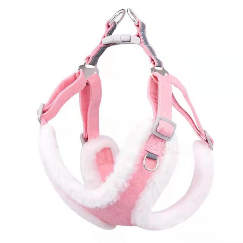 Princess Style Dog Harness with Soft Fleece Bordure Pet Harness