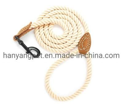 Wholesale Custom Handmade Cotton Rope Leash Pet Dog Leash