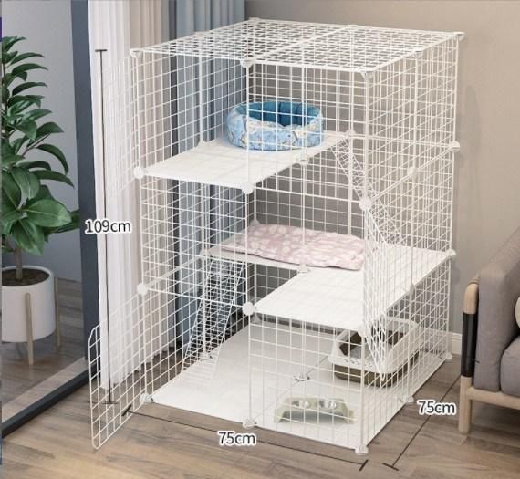 Large Free Space Household Indoor Cat House with Toilet