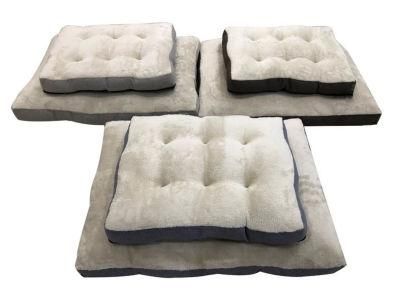 Overstuffed Luxury Thicker Quilted Set 2 Mattress Pet Bed