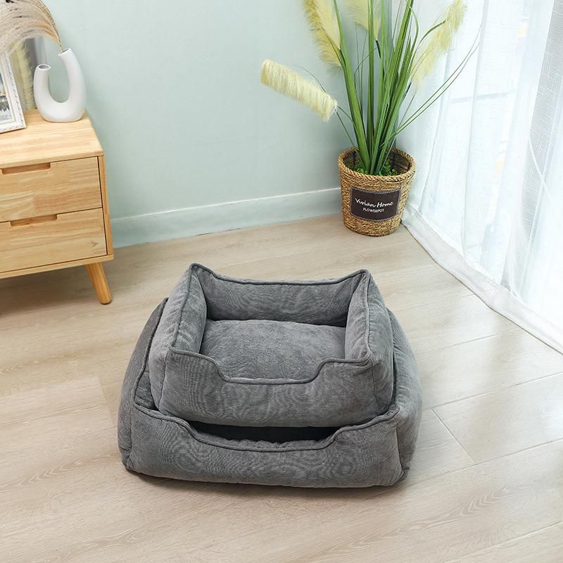 Wholesale Dogs Cushion Orthopedic Removable Washable Custom Rectangular Eco Friendly Luxury Dog Pet Bed