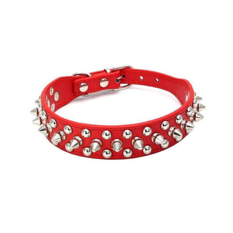 Spikes Rivet Studded Adjustable Buckle Pet Collar Dog Collar