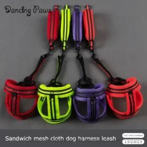 Amazon Pet Supplier Mesh Dog Chest Back Traction Rope Aliexpress Set Dog Harness Dog Leash