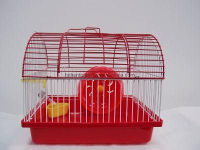 Hamster Cage with Running Wheels New Metal Pet Hamster House for Small Animal