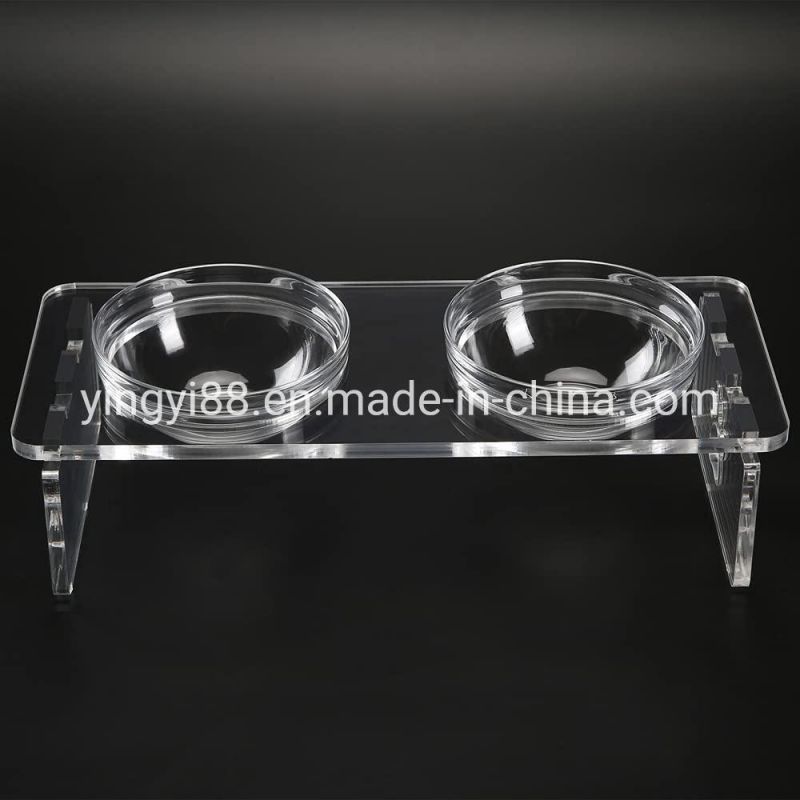 Hot Selling Acrylic  Raised Dog Feeder