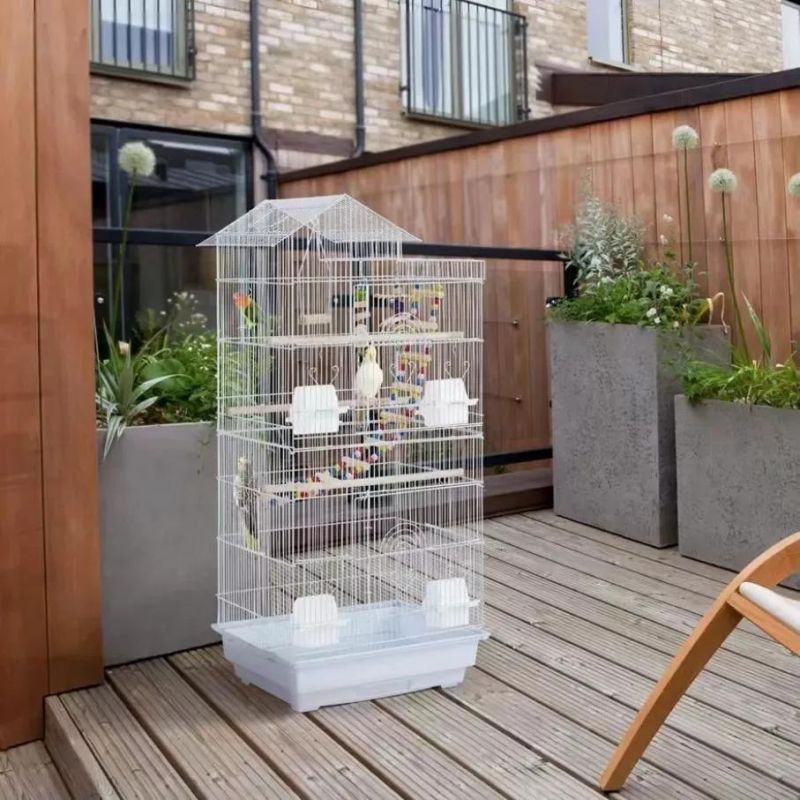 in Stock Factory Directly Sale Stand Perched Bird Breeding Cages