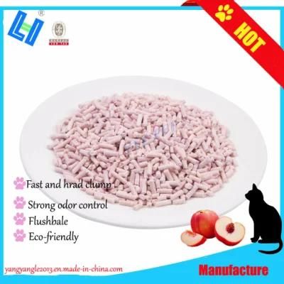 Hot Sell Cat Product: Peach Tofu Cat Litter