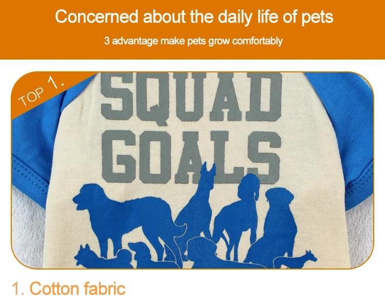 Cheap Printed Dog Clothes Luxury Shirt Vest Clothing Spring Summer Purified Cotton Pet Cloth for Dogs T-Shirts