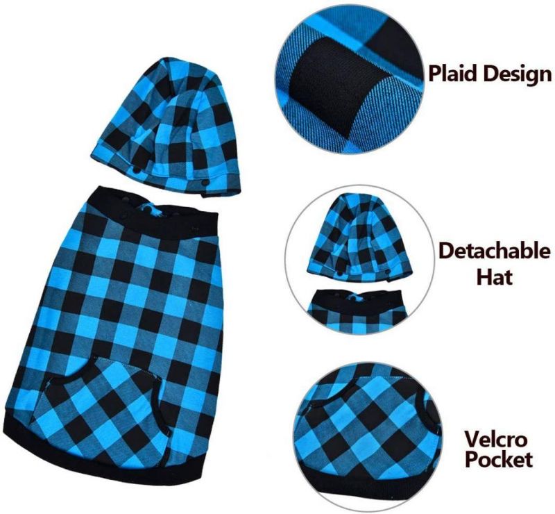 Detachable Hat Pet Coat for Little Medium Large Dog