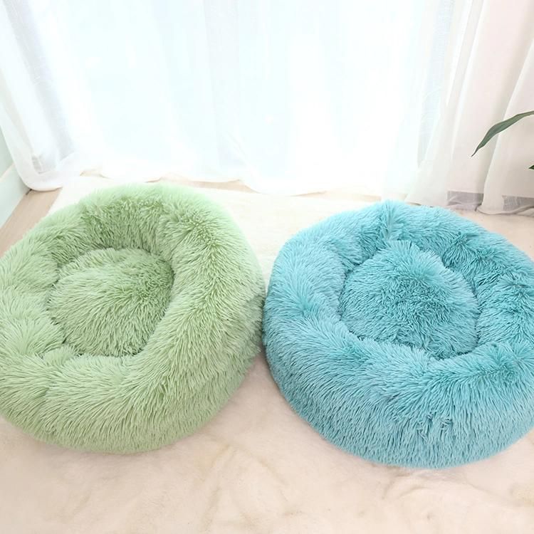 Pet Products Cat Sofa Supplies Animals Round Dog Cat House Nest Pet Dog Bed for Large Dog with Mat