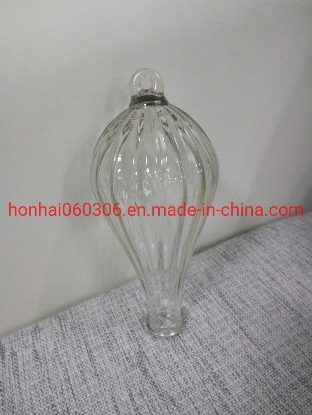 Glass Bird Feeder with Burnt Penny Metal Basin and Top