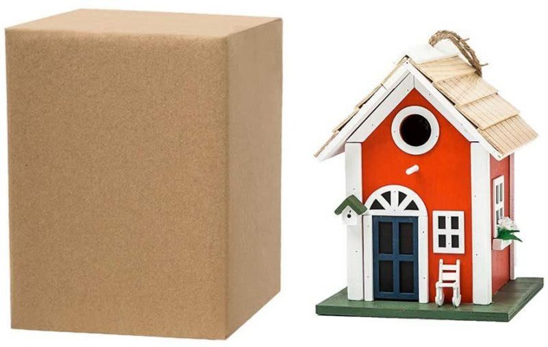 High Quality Outdoor Wooden Crafts New Unfinished Wooden Birdhouse Wholesale Wood Wren Nesting