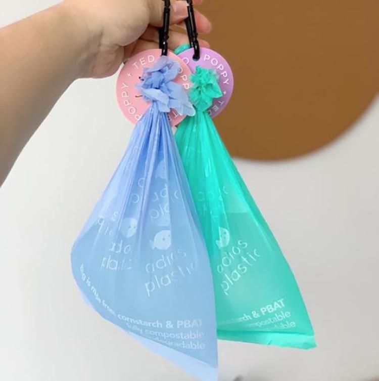 Waste Bag Carrier Hands Free Holder Poop Bag Clip Silicon Poop Bag Holder