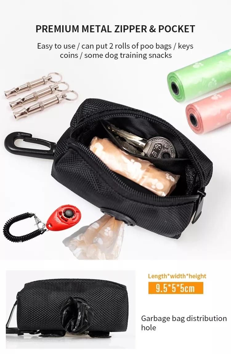 Dog Poop Bag Holder Poop Bag Dispenser Nylon Leash Attachment Pet Supplies 2022 Dog Accessories