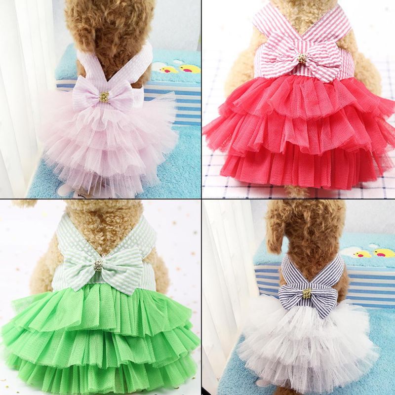 2020 Summer Pet Dog Dress Wedding Dress Skirt Clothes for Dogs Princess Pet Dog Clothes