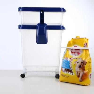 Wholesale 40L Three-Piece Pet Cat Dog Food Barrel