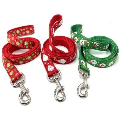 Wholesale Custom Dog Accessories Heat Transfer Printing High Density Nylon Pet Collar and Leash