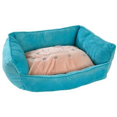 Blue and Beige Color Pet House Carrier Beds (SXBB-297)