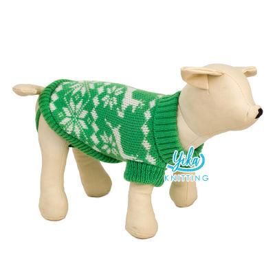 Cashmere Snowflake Knit Dog Outfit Sleeveless Holiday Extra Large