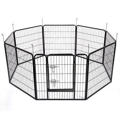 Wholesale Heavy Duty Collapsible Black Square Tube Pet Fence