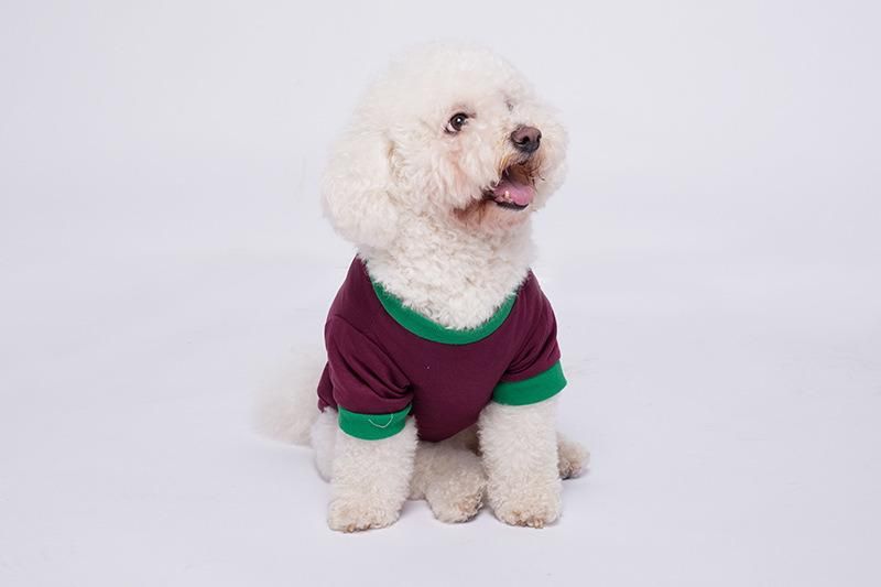 Hot Sale Fashion Round Neck Pet Coat for Small Dogs Spring Autumn Pet Couple Clothes Cute Warm Dog Coat
