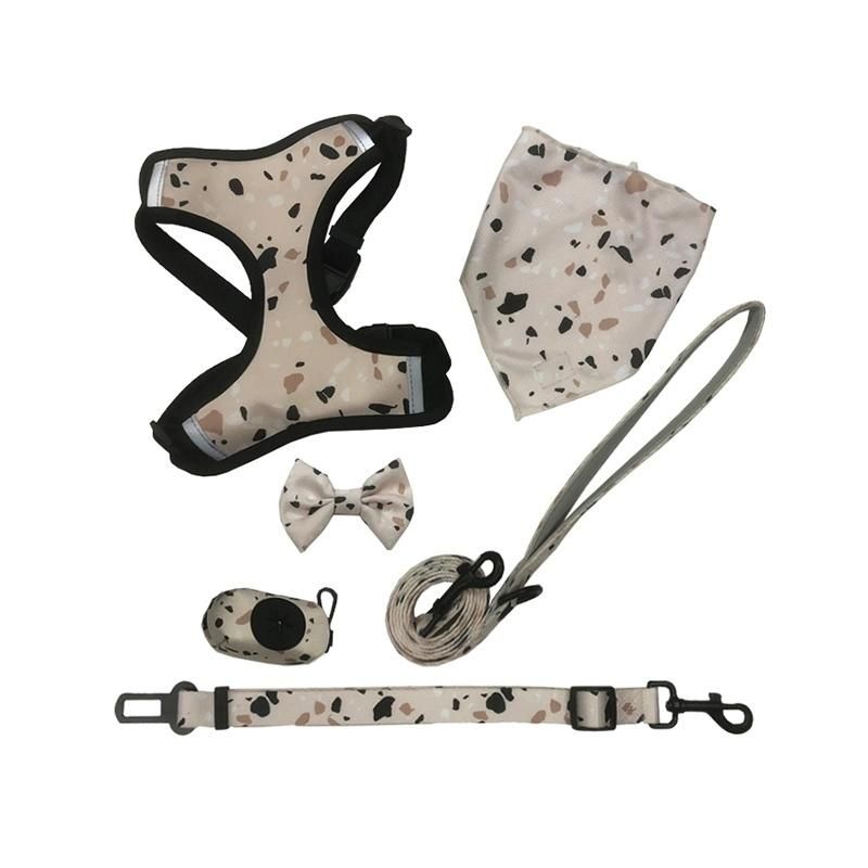 Dog Accessory Factory Custom Designs & Logo Dog Collar Set with Lead Poo Bag Holder, Dog Harness