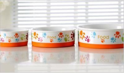 Exquisite Pet Food Ceramic Bowl Round Bowl