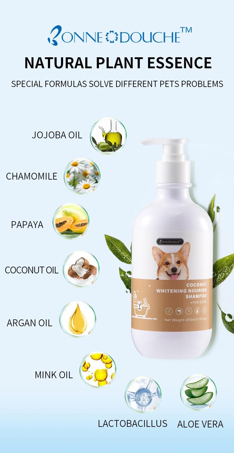 OEM Wholesale Natural Fluffy Look Improve Dryness Dogs Shampoo Pets Products 100ml