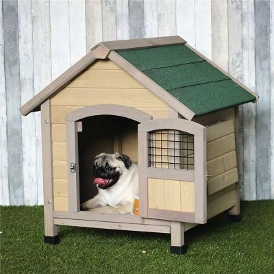 OEM Dog House Waterproof Leak-Proof Outdoor Solid Wood Kennel Dog Cage Kennel Cat Kennel