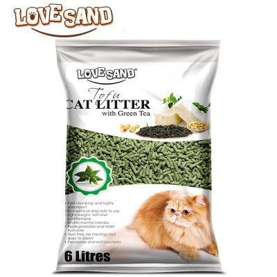 5.5kg Packing Natural Tofu Cat Litter with Lemon Fragrance