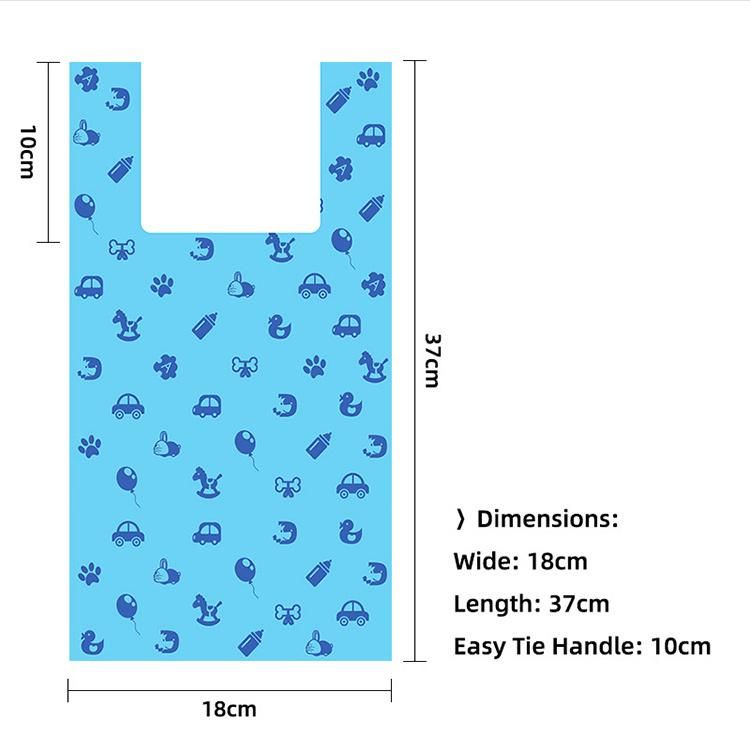 Degradable Flat Mouth Pet Cat Garbage Bag Diaper Bag