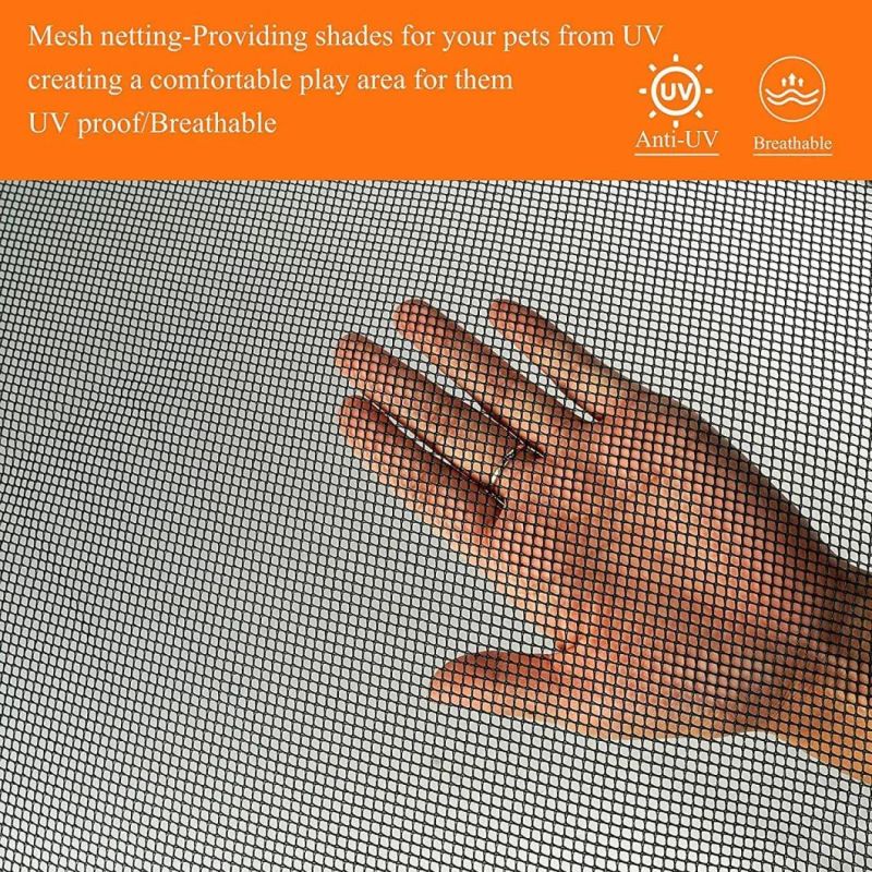 Durable Breathable Dog Playpen Top Mesh Cover for Preventing Pet Escape