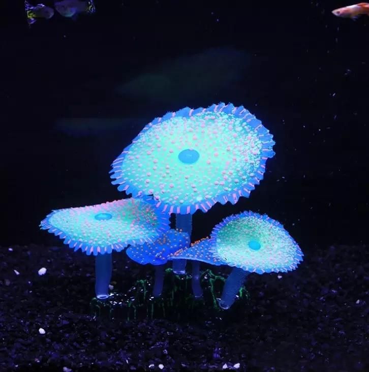 Pretty Artificial Coral Soft Silicone Coral Aquarium Fish Tank Decoration