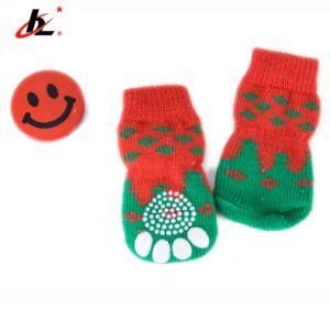 4PCS Warm Soft Cute Cartoon Anti Slip Skid Pet Knits Socks