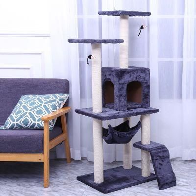 2021 Factory Pet Supply Wholesale Hot Selling Cat Climbing Frame Sisal Cat Tree House