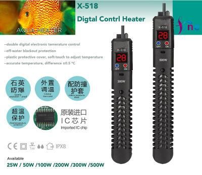 200W Digital Temperature Display Heater with off-Water Blackout Protection