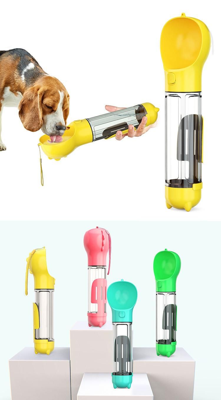 New Design Iron Plastic Cups Leak Proof Dog Portable Travel Pet Water Bottle