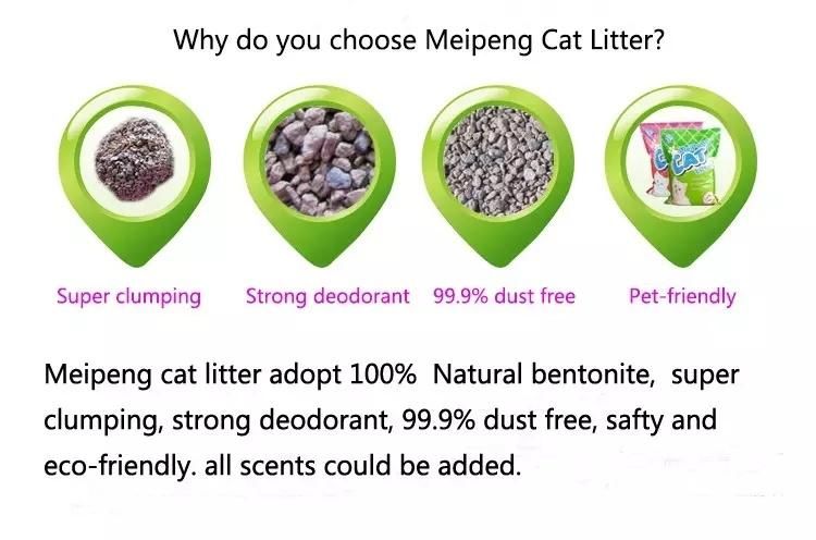 High Quality 100% Bentonite Cat Litter/ Sodium Mineral Clumping Bentonite Cat Litter