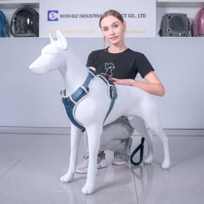 No Pull Adjustable Reflective Breathable Soft Front Clip Dog Harness