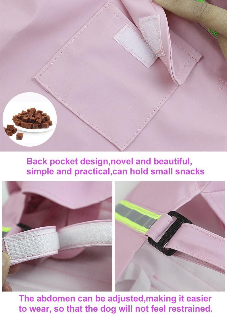 Dog Rain Coat Clothes Raincoat Waterproof Cat Pet Clothes Supplies Raincoat Small Medium Big Dogs